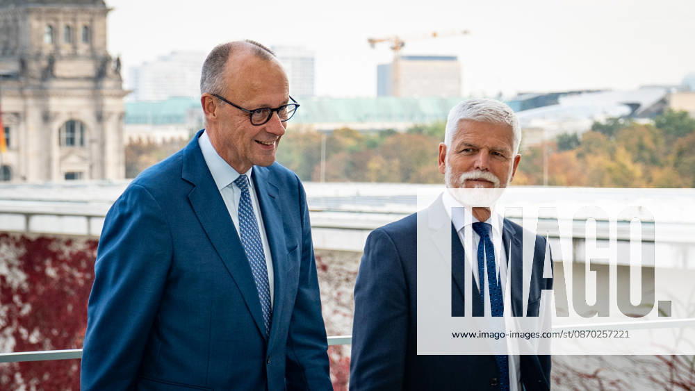 Bundeskanzler Friedrich Merz empfängt den Präsidenten der Tschechischen Republik, Petr Pavel, im Bundeskanzleramt;Tschechischer Präsident im Bundeskanzleramt, Berlin, Deutschland, Berlin Berlin Deutschland Bundeskanzleramt