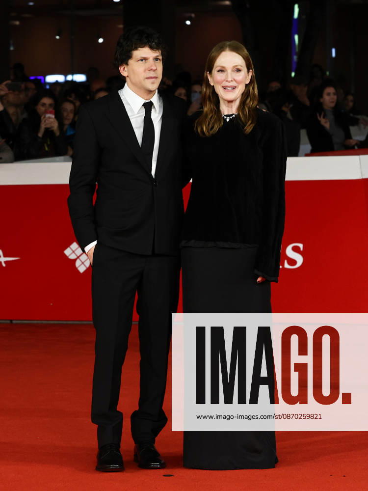 IPA89995848 - Rome, 2026 Film Festival Night 9 Red carpet for the film *THE DEBUT*. Pictured: Jesse Eisenberg, Julianne Moore