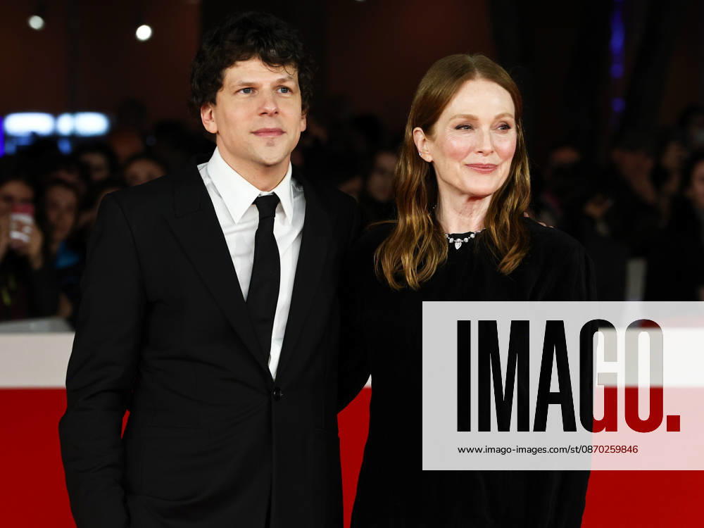 IPA89995831 - Rome, 2026 Film Festival Night 9 Red carpet for the film *THE DEBUT*. Pictured: Jesse Eisenberg, Julianne Moore