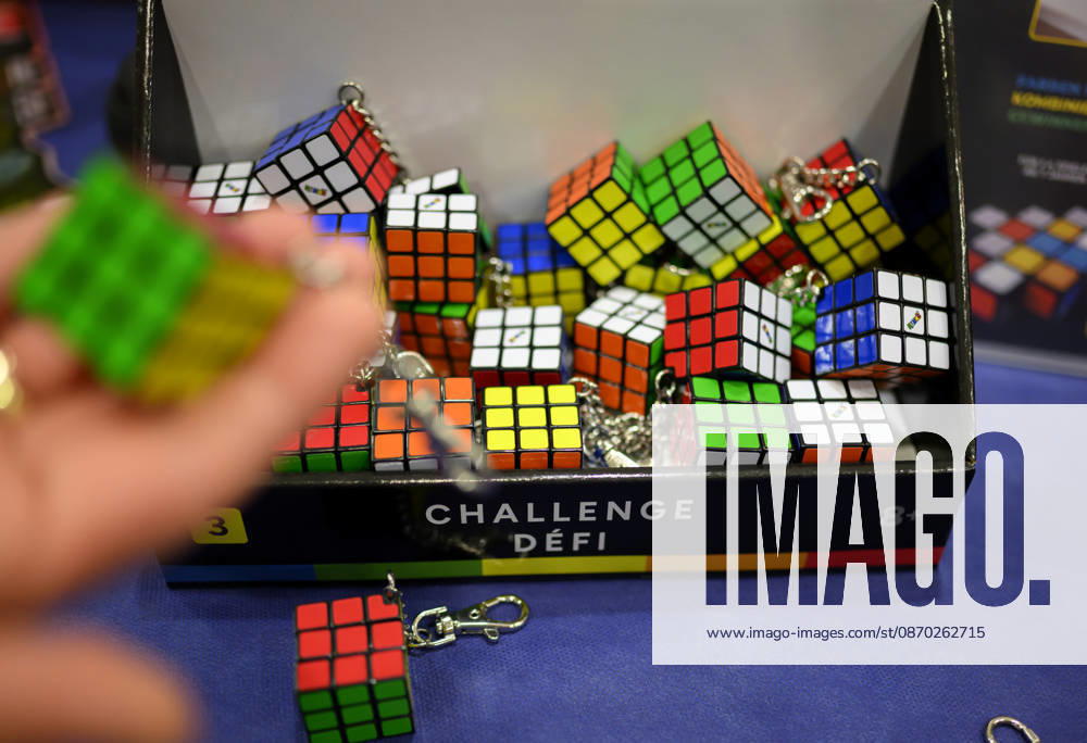Feature, kleine Zauberwürfel, Rubiks Cubes, am 21.10.2026 Messe SPIEL Essen vom 22.10 - 25.10.2026 in E s s e n Deutschland. Grugahalle