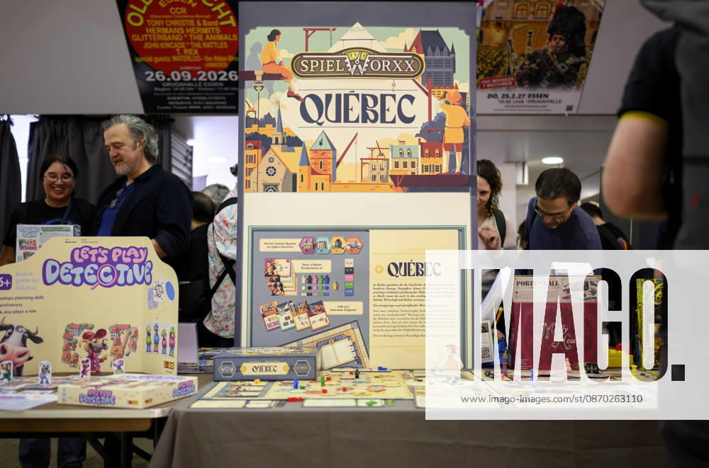 Spiel - Quebec - von SpielWorxx, Neuheitenschau, am 21.10.2026 Messe SPIEL Essen vom 22.10 - 25.10.2026 in E s s e n Deutschland. Grugahalle