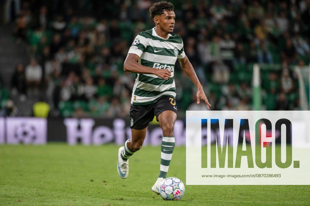 Sporting CP forward LUIS GUILHERME runs with the ball during the UEFA Champions League league phase matchday three game against LASK at Estadio Jose Alvalade in Lisbon, Portugal, on October 21, 2026. Lisbon Portugal - ZUMAr238 20261021_zip_r238_029