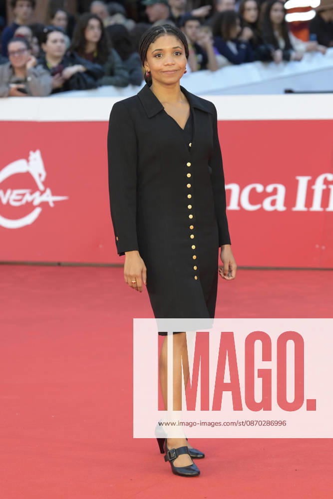 Olive Nwosu attends the red carpet of the film Lady at the 2026 Rome Film Fest, held at the Auditorium Parco della Musica. Rome Italy - ZUMAs197 20261021_aaa_s197_349