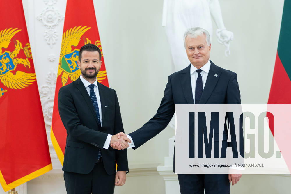 Lietuvos Respublikos Prezidentas Gitanas Nauseda prieme i Lietuva atvykusi Juodkalnijos Prezidenta Jakova Milatoviciu. Vilnius, 2026-10-22