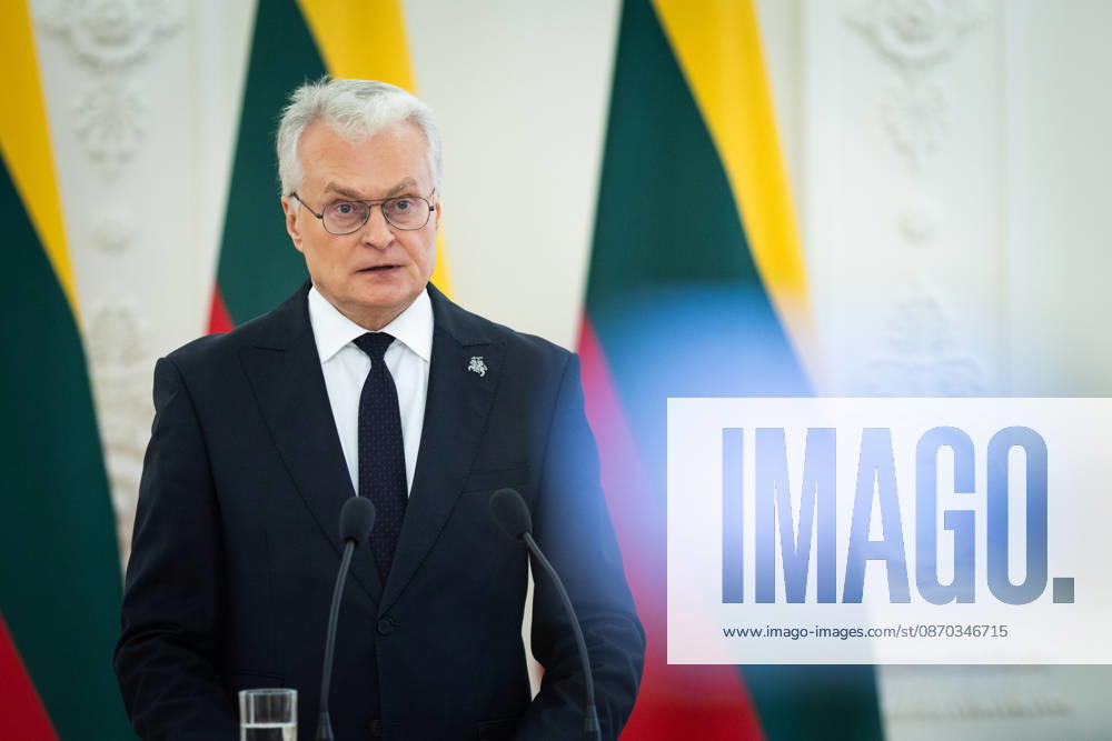 Lietuvos Respublikos Prezidentas Gitanas Nauseda prieme i Lietuva atvykusi Juodkalnijos Prezidenta Jakova Milatoviciu. Vilnius, 2026-10-22