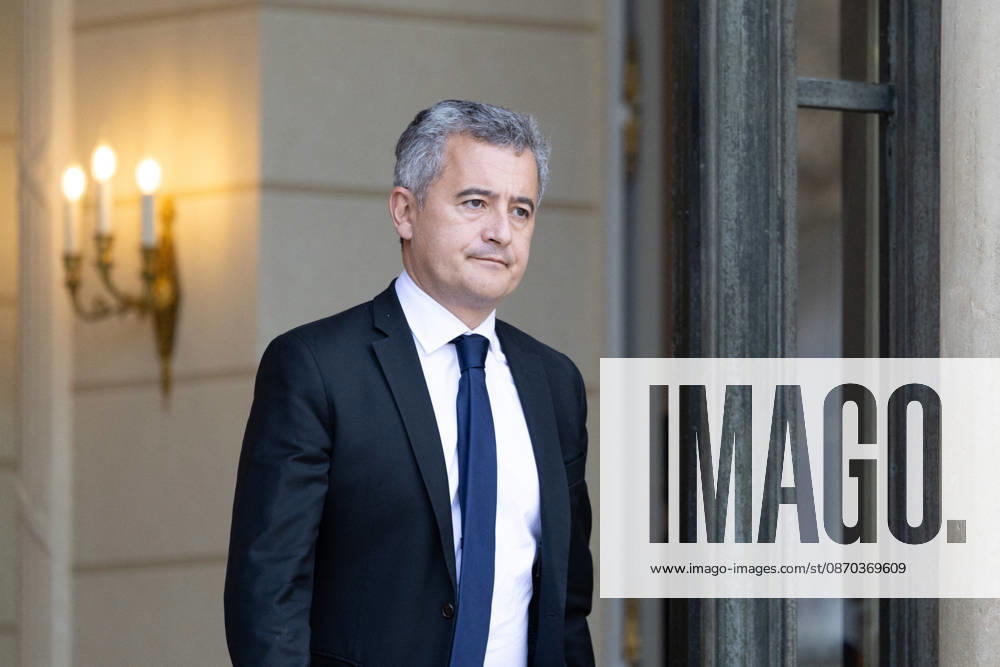 Weekly Cabinet Meeting - Paris Justice Minister Gerald Darmanin leaves after attending the weekly cabinet meeting at the Elysee Palace in Paris on October 22, 2026. Photo by Raphael Lafargue ABACAPRESS.COM Paris France