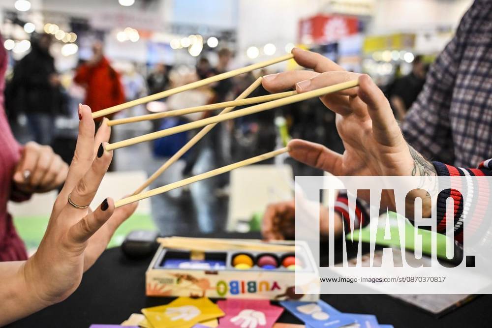Das Geschicklichkeitsspiel Yubibo am Donnerstag, dem 10 22 2026. Erster Tag der Spielemesse Essen. Die SPIEL Essen findet vom 22. bis 25. Oktober 2026 auf dem Gelände der Messe Essen statt Deutschland NRW Essen