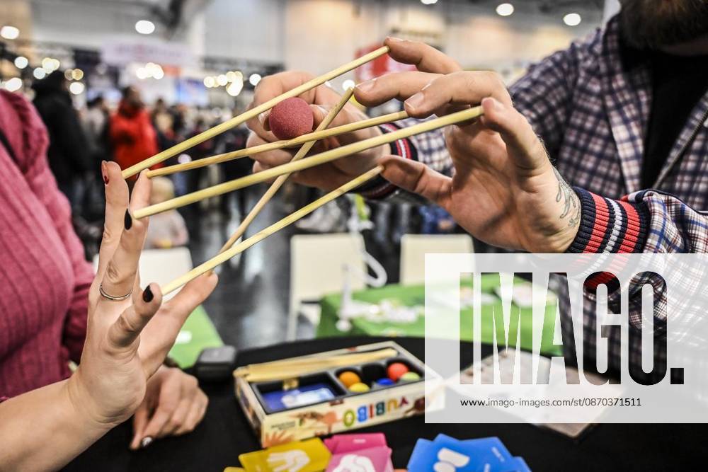 Das Geschicklichkeitsspiel Yubibo am Donnerstag, dem 10 22 2026. Erster Tag der Spielemesse Essen. Die SPIEL Essen findet vom 22. bis 25. Oktober 2026 auf dem Gelände der Messe Essen statt Deutschland NRW Essen