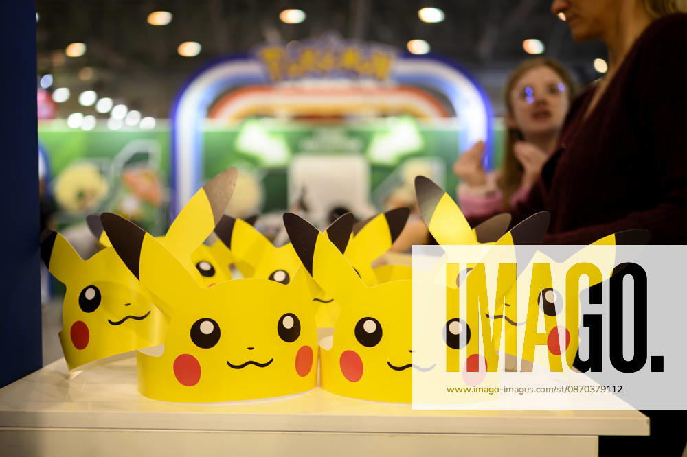 Stand von Pokemon Company, Pokemon Masken, Sammelkartenspiele, am 22.10.2026 Messe SPIEL Essen vom 22.10 - 25.10.2026 in E s s e n Deutschland. Grugahalle
