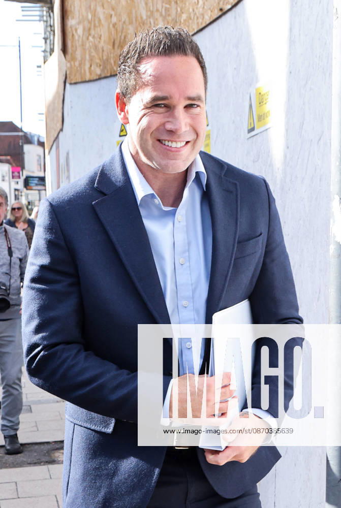 Kieran Hayler 22.10.2026. Kieran Hayler ex husband of Katie Price, looks happy after his not guilty verdict as he leaves Lewes Crown Court this afternoon.
