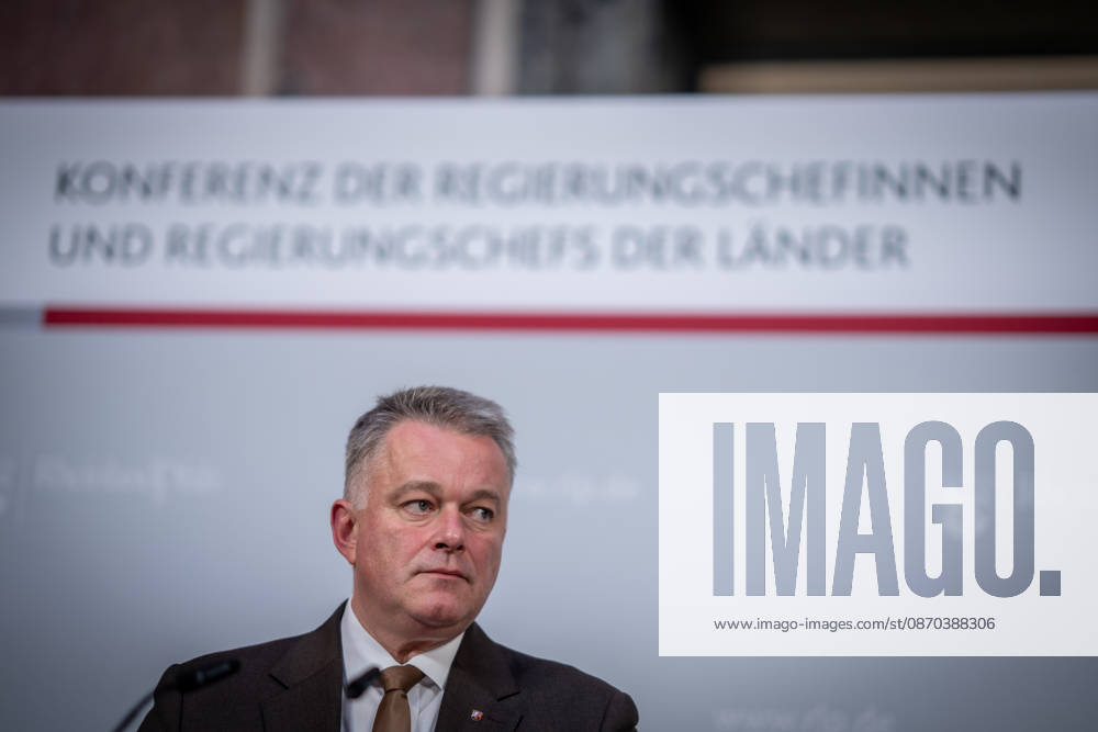 Abschlusspressekonferenz - Gordon Schnieder, Ministerpräsident Rheinland-Pfalz;Konferenz der Regierungschefs der Länder Ministerpräsidentenkonferenz MPK in Berlin - Abschlusspresskonferenz, Berlin Berlin Deutschland Bundesratsgebäude