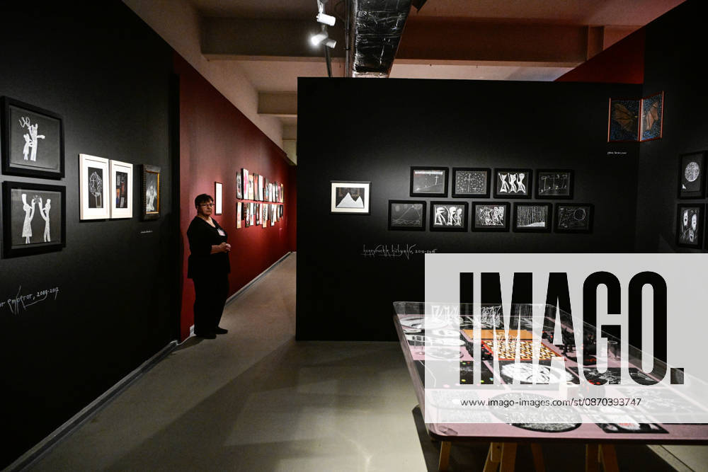 British artist David Tibet (not pictured) presents his visual work - exhibition Hallucinate, Children in DOX Centre for Contemporary Art in Prague, Czech Republic, October 22, 2026. (CTKxPhoto RomanxVondrous) CTKPhotoP2026102206108 CTKPhotoP2026102206108