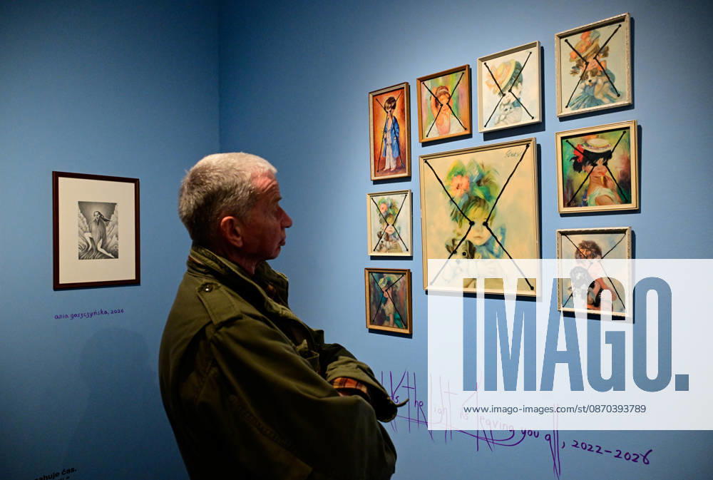 British artist David Tibet (not pictured) presents his visual work - exhibition Hallucinate, Children in DOX Centre for Contemporary Art in Prague, Czech Republic, October 22, 2026. (CTKxPhoto RomanxVondrous) CTKPhotoP2026102206134 CTKPhotoP2026102206134