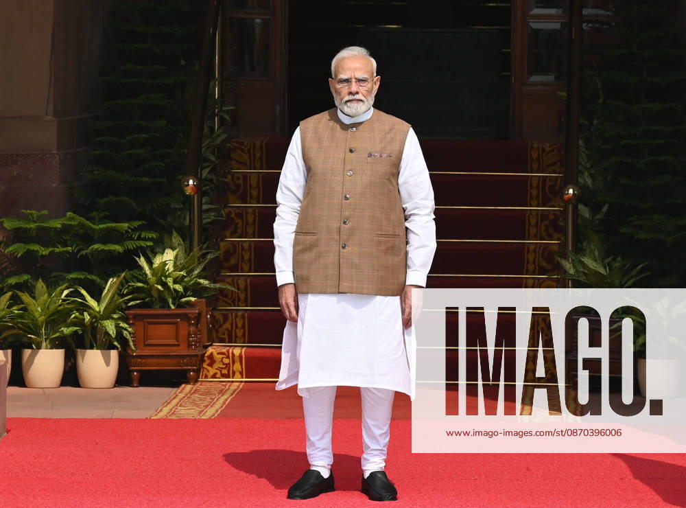 Prime Minister Narendra Modi waits to welcome Prime Minister of Poland, Donald Tusk (not in the picture) prior to their delegation-level bilateral meeting and joint press statement at Hyderabad House on October 22, 2026 in New Delhi, India. The high-level meeting marked Polish Prime Minister Tusk s official visit to India from October 21-23, 2026 his first visit to the country as Prime Minister since 2010 aimed at advancing the India-Poland Strategic Partnership and deepening India-EU strategic ties. During wide-ranging discussions, both leaders reviewed bilateral cooperation across key sectors including trade, technology, defense-industrial collaboration, and energy, while reaffirming joint commitment toward
