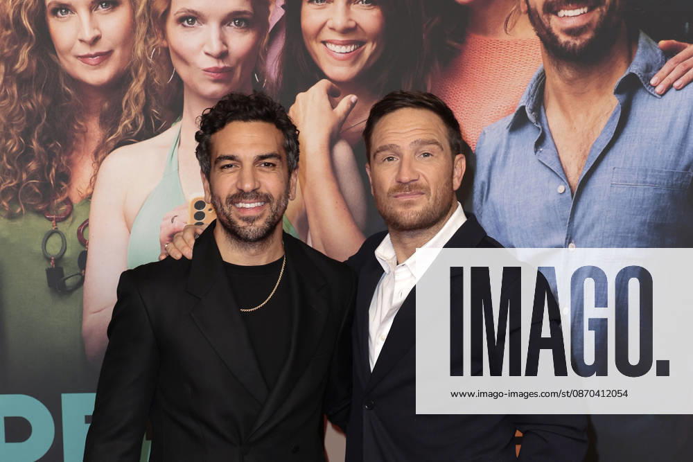 Elyas M Barek and Frederick Lau during the premiere of Der perfekte Urlaub at Zoo Palast on October 22, 2026 in Berlin, Germany Der Perfekte Urlaub Premiere in Berlin, Germany