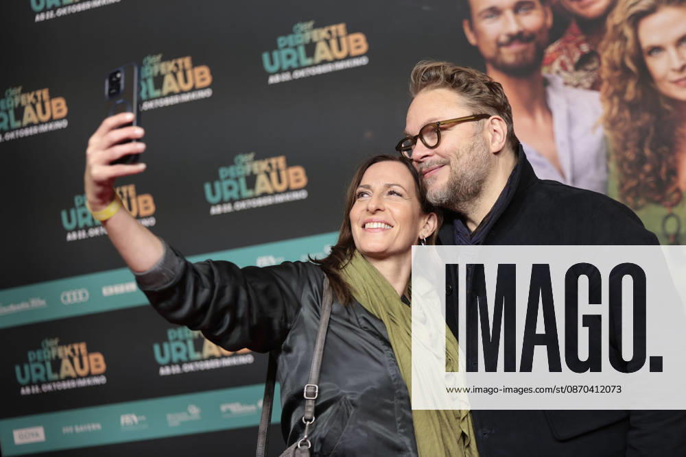 Ulrike Frank and Marc Schubring during the premiere of Der perfekte Urlaub at Zoo Palast on October 22, 2026 in Berlin, Germany Der Perfekte Urlaub Premiere in Berlin, Germany