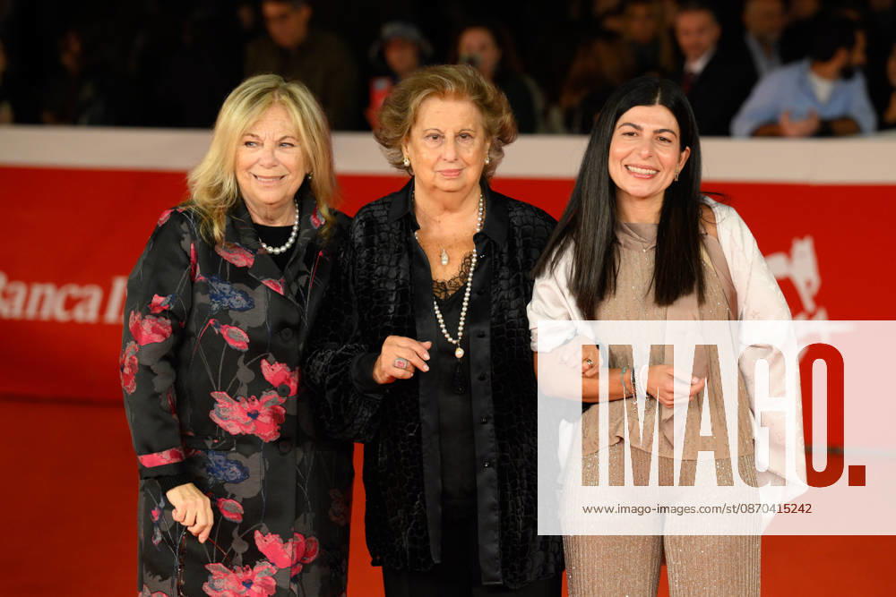 News - Rome Film Fest 2026 - Day 10 Rita dal Chiesa, Maria Falcone and Chiara Colosimo attends the red carpet Un Atto dAmore Premiere during the 21th Rome Film Fest at Auditorium Parco della Musica on October 22, 2026 in Rome, Italy. Rome Auditorium Parco della Musica Ennio Morricone Italy