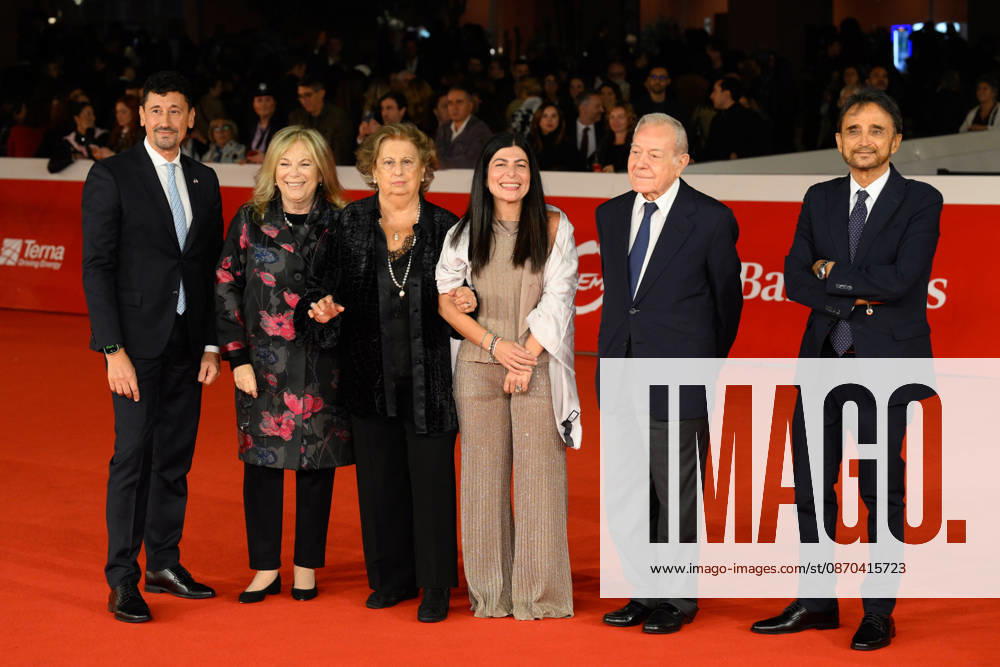 News - Rome Film Fest 2026 - Day 10 (L-R) Salvatore Vacchi, Rita dalla Chiesa, Maria Falcone, Chiara Colosimo, Giampaolo Letta and Vincenzo di Fresco attends the red carpet Un Atto dAmore Premiere during the 21th Rome Film Fest at Auditorium Parco della Musica on October 22, 2026 in Rome, Italy. Rome Auditorium Parco della Musica Ennio Morricone Italy
