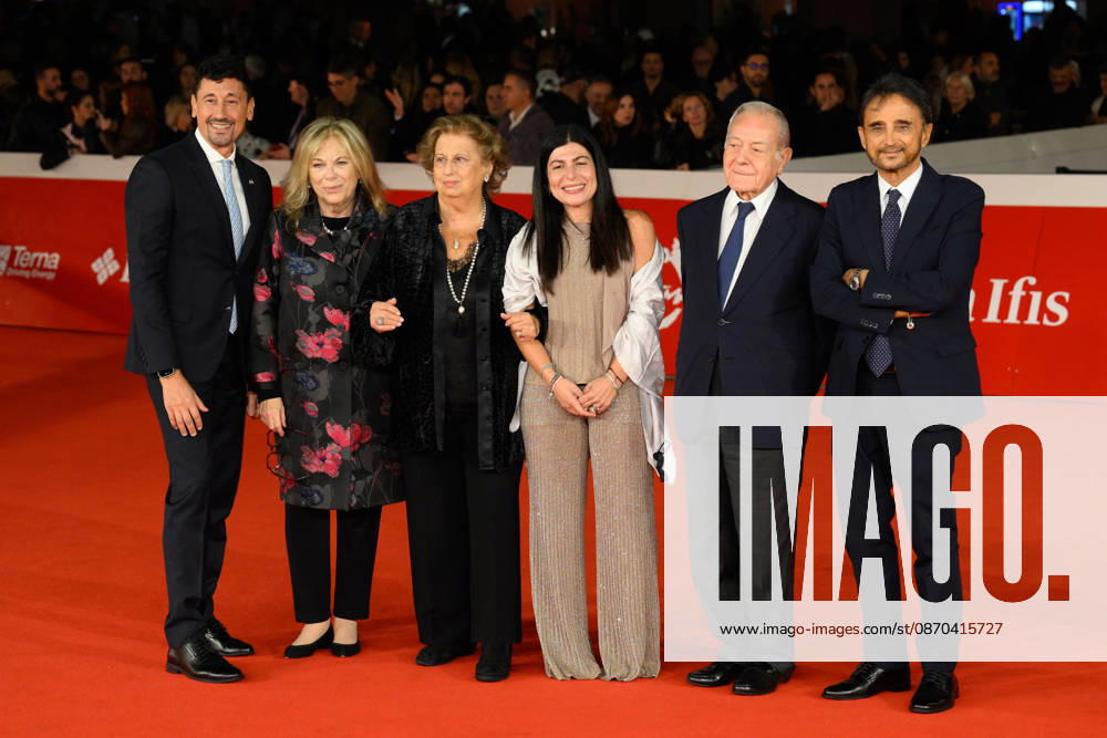 News - Rome Film Fest 2026 - Day 10 (L-R) Salvatore Vacchi, Rita dalla Chiesa, Maria Falcone, Chiara Colosimo, Giampaolo Letta and Vincenzo di Fresco attends the red carpet Un Atto dAmore Premiere during the 21th Rome Film Fest at Auditorium Parco della Musica on October 22, 2026 in Rome, Italy. Rome Auditorium Parco della Musica Ennio Morricone Italy