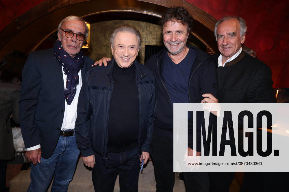 Exclusive - Michel Drucker book launch - Paris Exclusive - Dominique Grimaud, Michel Drucker, Christophe Carrière and Patrick Mahé attend Michel Drucker « Je vous ai tant aimés » book launch organized by Five Eyes Production at Buddha Bar, in Paris, France, October 22, 2026. Photo by Jerome Domine ABACAPRESS.COM Paris France
