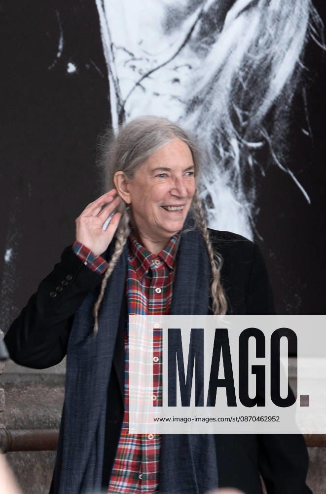 Patti Smith receives a tribute ahead of the 2026 Princess of Asturias Awards at the Fabrica de Armas cultural center in Oviedo on October 22, 2026, Oviedo, Spain