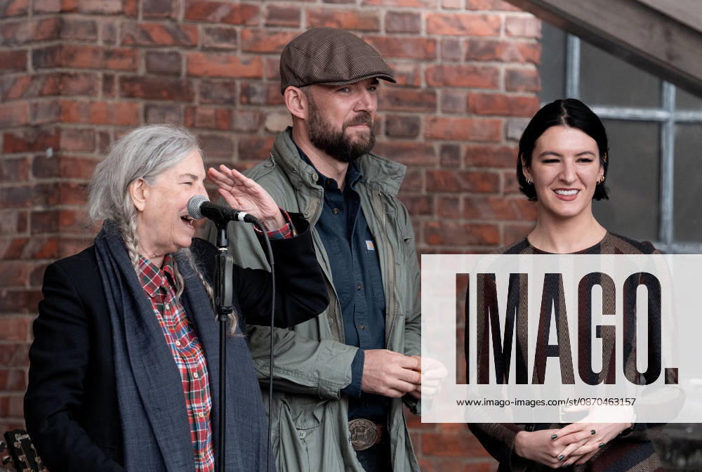 Patti Smith, Jackson Smith, and Jesse Smith — Patti Smith is honored ahead of the 2026 Princess of Asturias Awards at the Fabrica de Armas cultural center in Oviedo on October 22, 2026, Oviedo, Spain