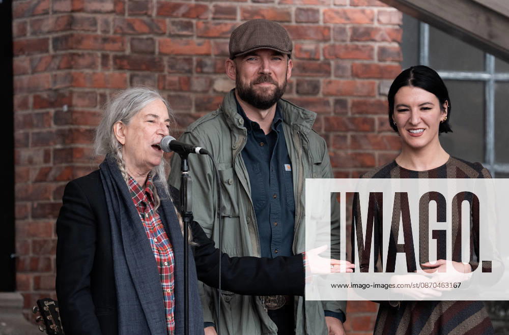 Patti Smith, Jackson Smith, and Jesse Smith — Patti Smith is honored ahead of the 2026 Princess of Asturias Awards at the Fabrica de Armas cultural center in Oviedo on October 22, 2026, Oviedo, Spain