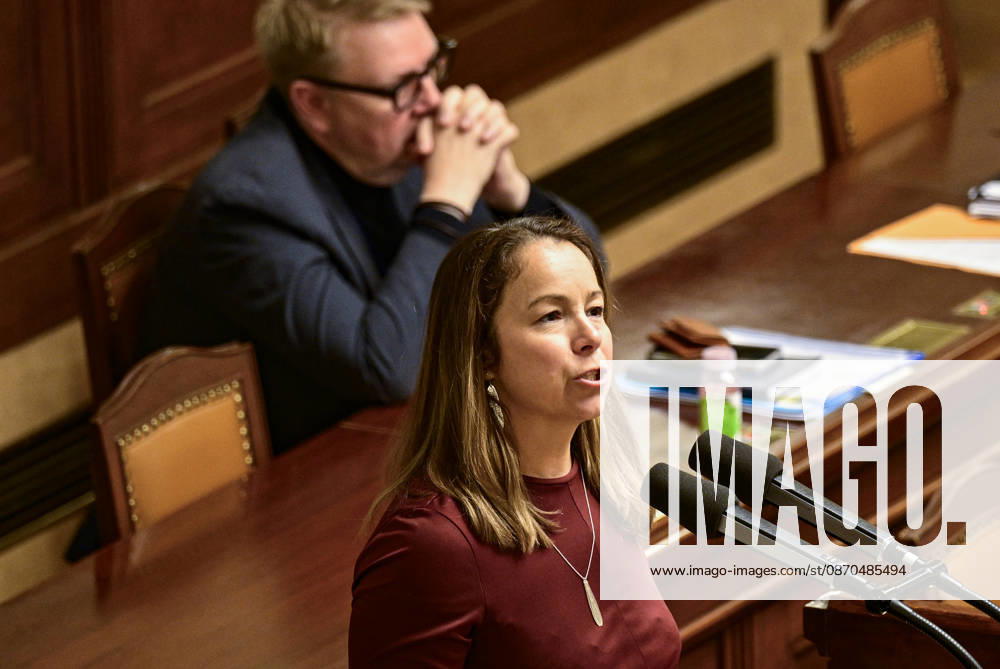 MP Michaela Sebelova (STAN) speaks at the Chamber of Deputies session, in Prague, Czech Republic, on October 23, 2026. (CTKxPhoto RomanxVondrous) CTKPhotoP2026102302769 CTKPhotoP2026102302769