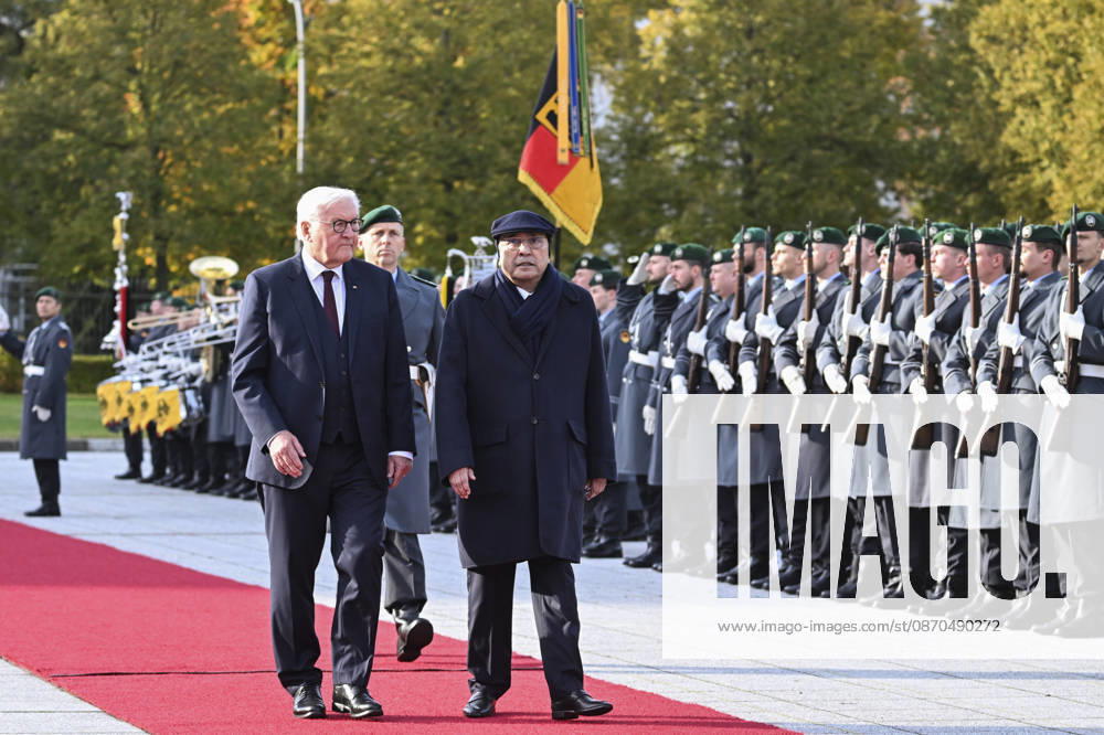 Pakistani President Asif Ali Zardari in Berlin BERLIN, GERMANY - OCTOBER 23: German President Frank-Walter Steinmeier welcomes Pakistani President Asif Ali Zardari during a military ceremony at the German Ministry of Defense in Berlin, Germany, on October 23, 2026. Halil Sagirkaya Anadolu Berlin Germany. Editorial use only. Please get in touch for any other usage.