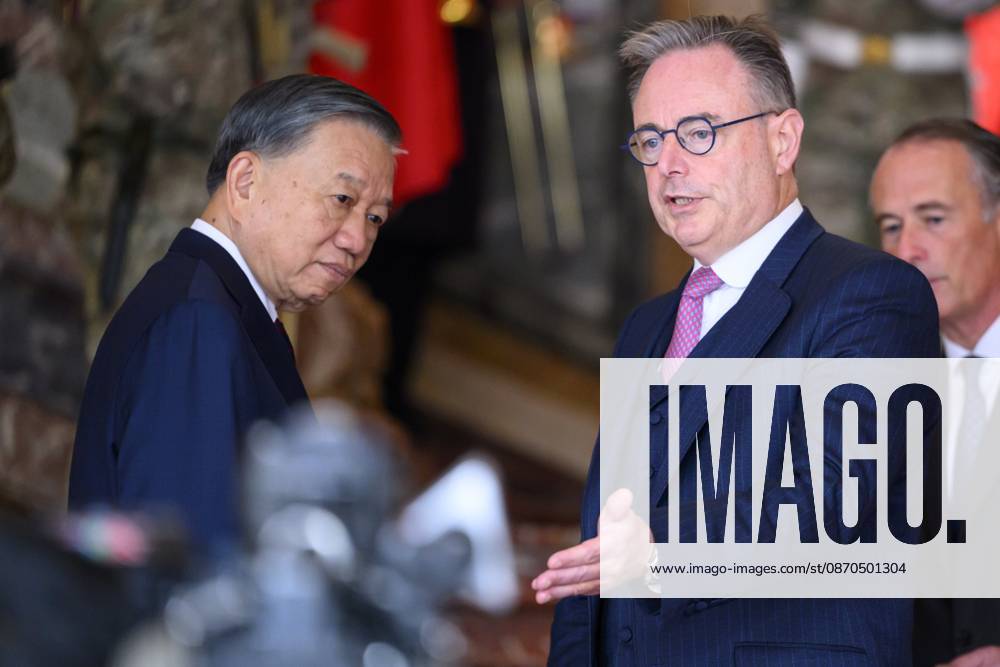 Belgian PM Receives To Lam President Of Vietnam BRUSSELS, BELGIUM - His Excellency To Lam President Of Vietnam pictured with Bart De Wever, (N-VA) Prime Minister of Federal Government of Belgium during their meeting in the Egmont Palace on October 23, 2026 in BRUSSELS, Belgium, 23 10 2026 BRUSSELS Belgium