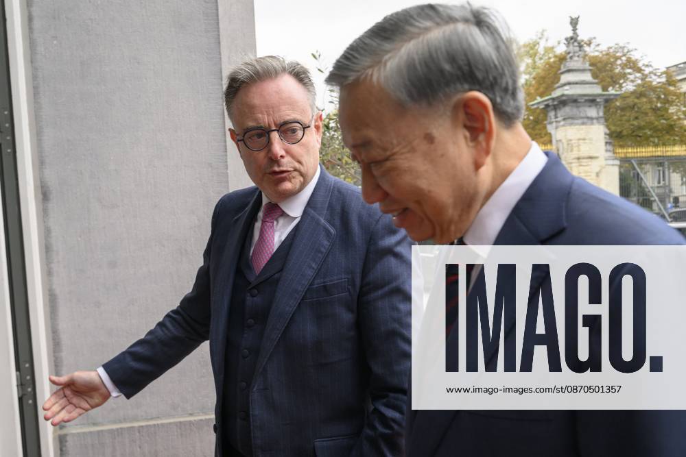 Belgian PM Receives To Lam President Of Vietnam BRUSSELS, BELGIUM - 23 10 2026 His Excellency To Lam President Of Vietnam pictured with Bart De Wever, (N-VA) Prime Minister of Federal Government of Belgium during their meeting in the Egmont Palace on October 23, 2026 in BRUSSELS, Belgium, 23 10 2026 BRUSSELS Belgium