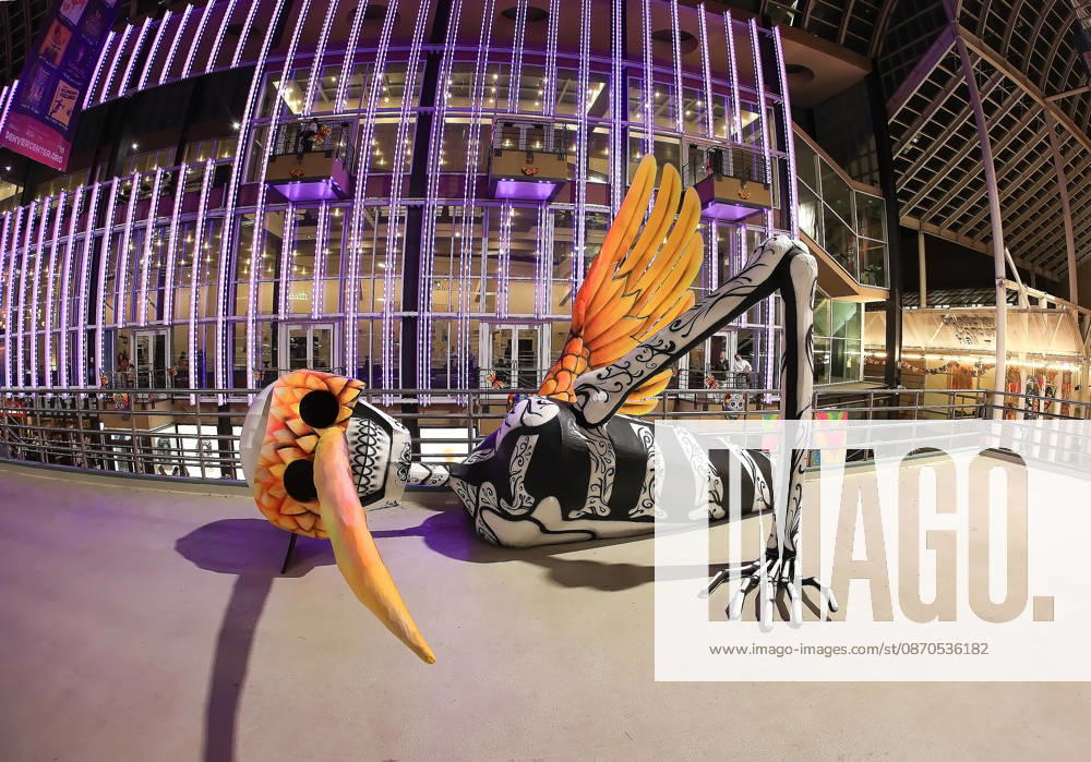 Halloween sculptures are present all over the Denver Performing Arts Complex during the 49th. Denver Film Festival Red Carpet event at the Ellie Caulkins Opera House Thursday night. Credit Image: ZUMA Press Wire) Denver USA - ZUMAav4_ 20261023_zaf_av4_026
