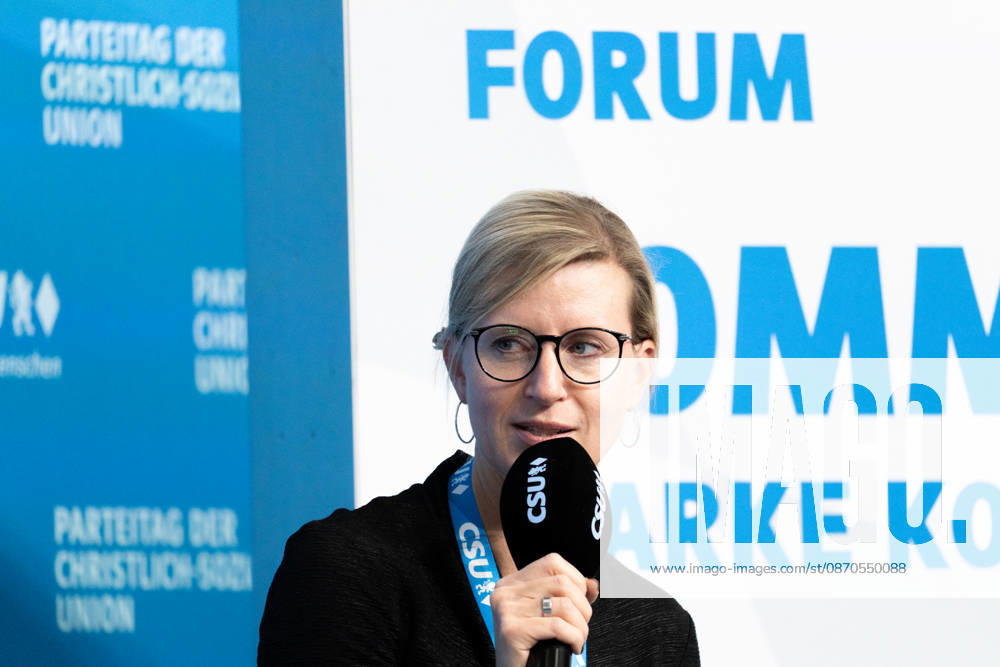 Parteitag 2026 der Partei CSU (Christlich-Soziale-Union) in der Messe München. Forum: KOMMUNALPOLITIK, STARKE KOMMUNEN. GUTE ZUKUNFT. Katrin Albsteiger (OB, Bürgermeisterin, Oberbürgermeisterin NEU-ULM)
