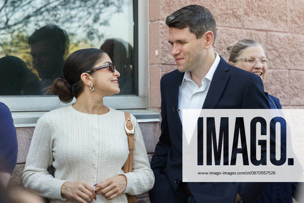 Austin, Texas. James Talarico voted early today at the Gus Garcia Recreation Center with his girlfriend Brianna Menard and his mother Tamara Talarico and Stepfather Mark Talarico. - ZUMAda1_ 20261023_zap_da1_034