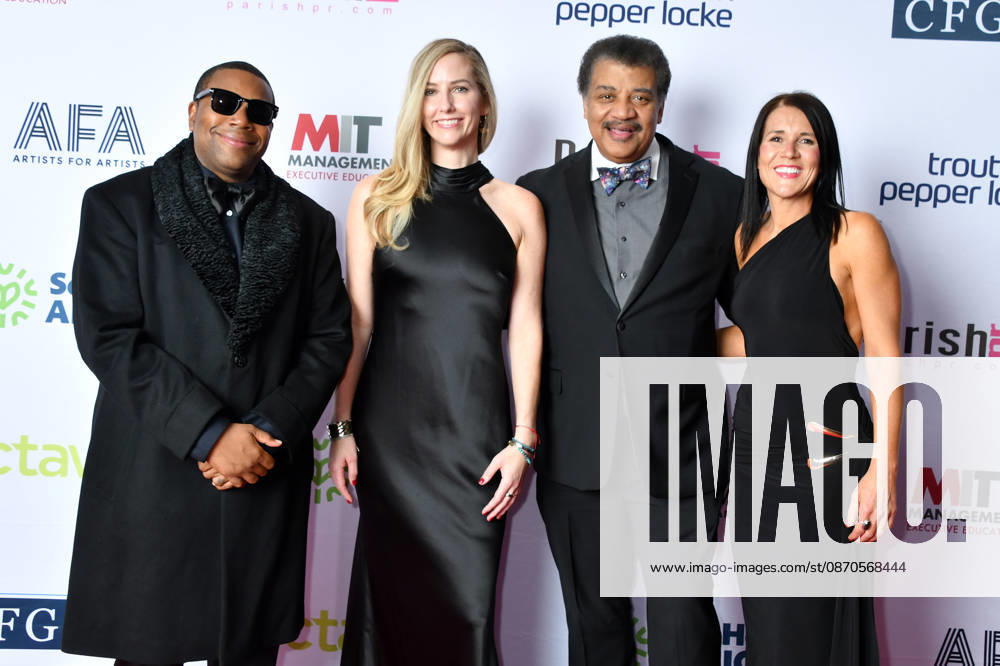 NEW YORK, NY- OCTOBER 23: Kenan Thompson, Courtney Rosenbloom, Neil deGrasse Tyson and Martha Hourican at Self Help Africas 16th Annual Change-Makers Ball honoring Kenan Thompson with the 2026 Empowering Africa Award on October 23, 2026 at The Lighthouse at Chelsea Piers in New York City.