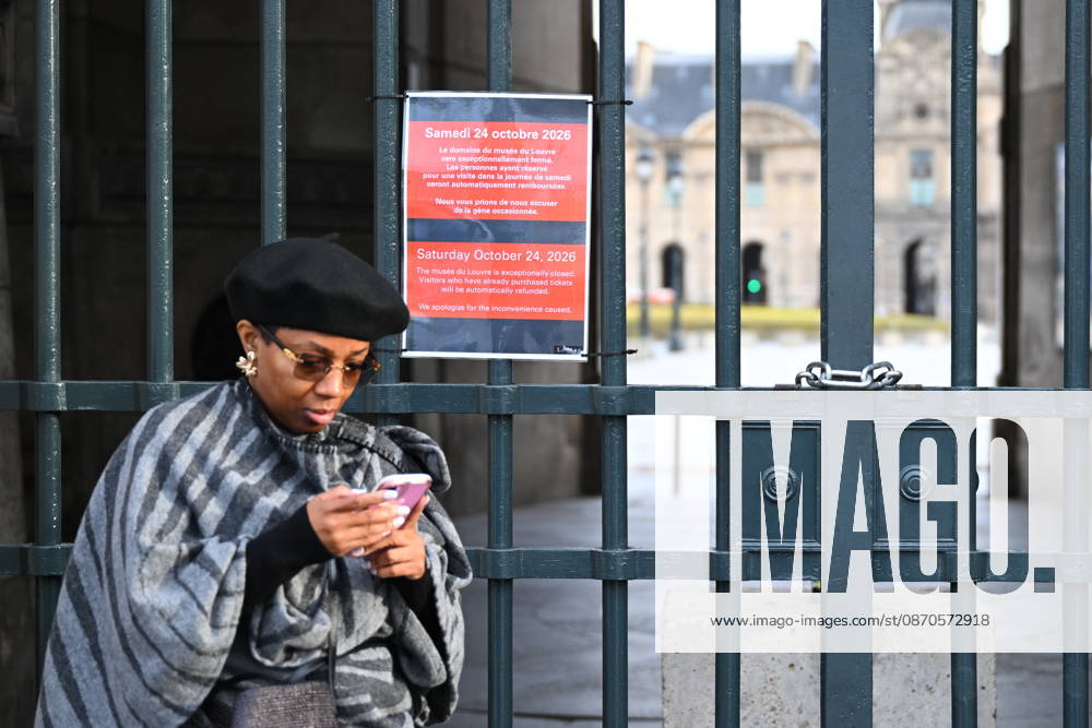 Louvre Museum Closed Ahead of The Day of Protests - Paris The Louvre Museum has closed its doors in anticipation of possible further unrest on the fringes of the day of protest this Saturday, October 24, 2026, in Paris, France. Several major Parisian museums have announced that they will be closing either fully or partially following the various incidents of violence that occurred last weekend during the protest. Photo by Eliot Blondet ABACAPRESS.COM Paris France