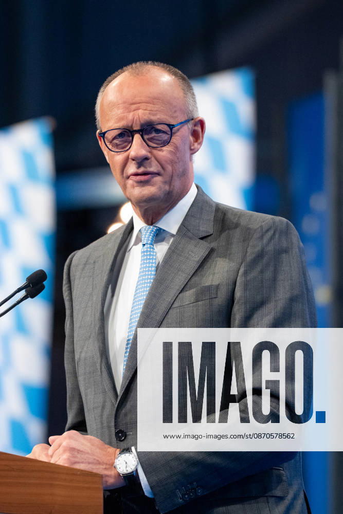 Tag 2, Parteitag 2026 der Partei CSU (Christlich-Soziale-Union) in der Messe München. Friedrich Merz (Bundeskanzler BRD Bundesrepublik Deutschland, CDU)