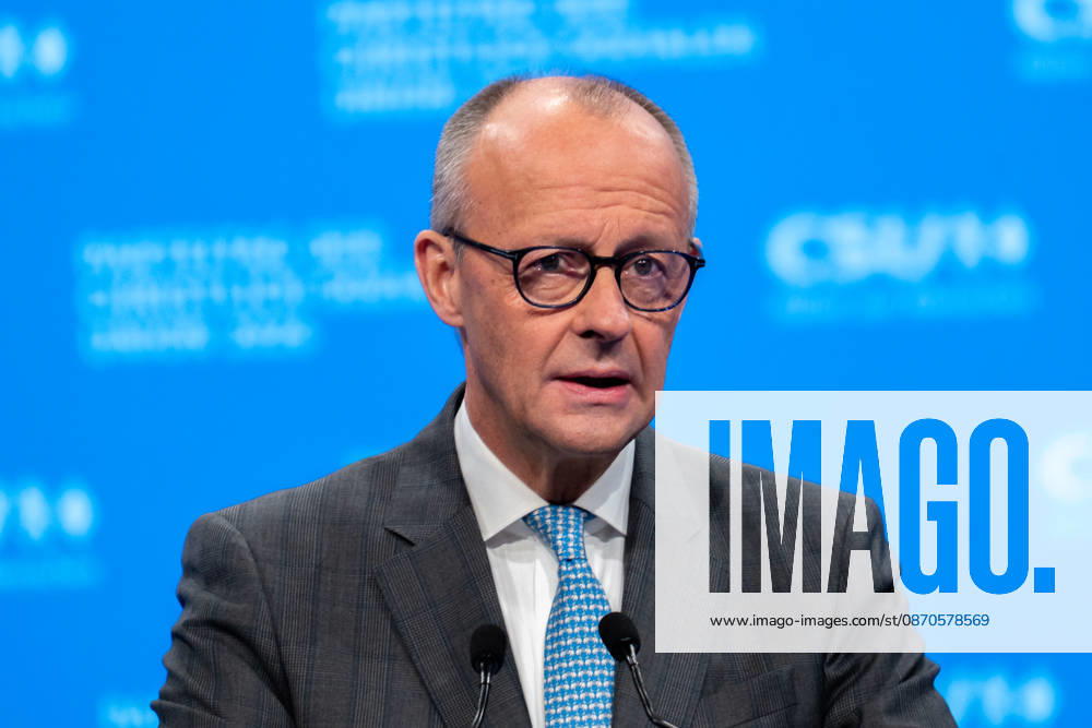 Tag 2, Parteitag 2026 der Partei CSU (Christlich-Soziale-Union) in der Messe München. Friedrich Merz (Bundeskanzler BRD Bundesrepublik Deutschland, CDU)