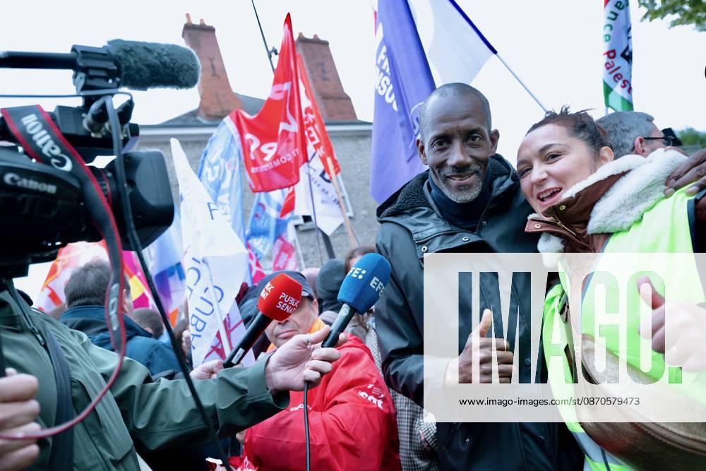 Politics at Demonstration Against French Far-Right Party RN - Orleans Saint-Denis Mayor Bally Bagayoko attending demonstration against French far-right party French far-right party Rassemblement National RN in Orleans, France on October 24 2026 before the beginning of the XIXth Congress French far-right party Rassemblement National RN organized in Orleans. Photo by Franck Castel ABACAPRESS.COM Orleans France