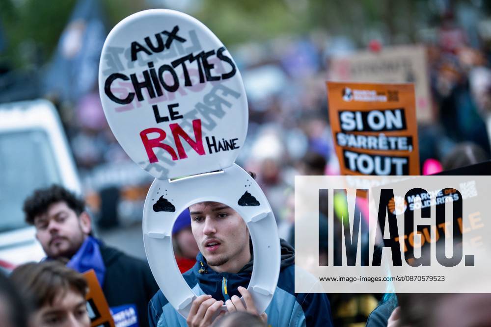 Demonstration Against French Far-Right Party RN - Orleans Demonstration against French far-right party French far-right party Rassemblement National RN in Orleans, France on October 24 2026 before the beginning of the XIXth Congress French far-right party Rassemblement National RN organized in Orleans. Photo by Franck Castel ABACAPRESS.COM Orleans France