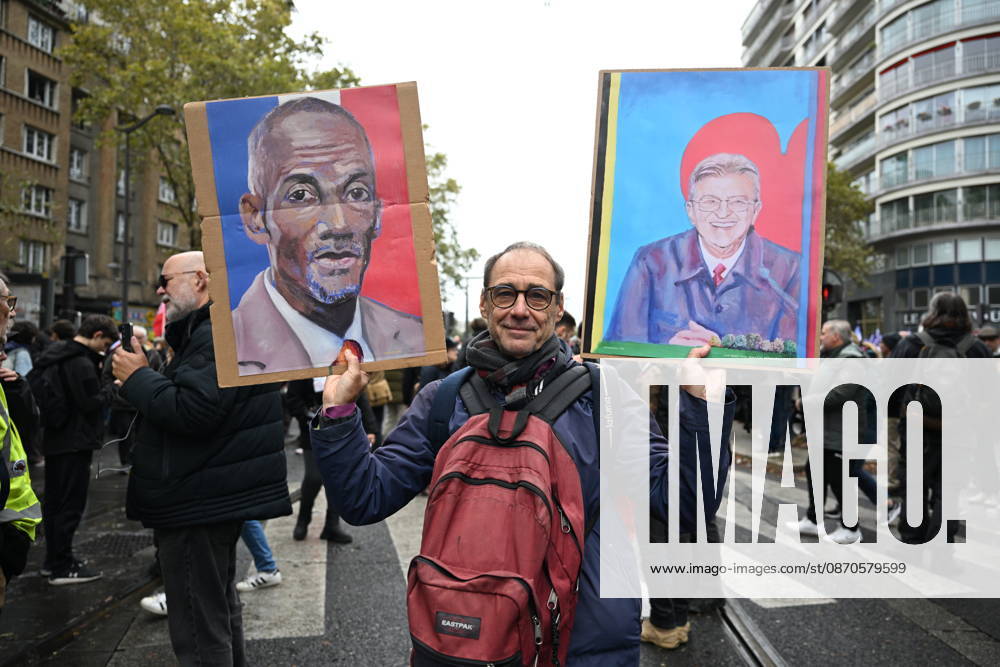Demonstrators gather near Porte d Italie amid ongoing protests in Paris PARIS, FRANCE - OCTOBER 24: Demonstrators gather near Porte d Italie in southern Paris, chanting slogans ahead of planned marches, while security forces closely monitor the area in Paris, France, on October 24, 2026. Mouneb Taim Anadolu Paris France. Editorial use only. Please get in touch for any other usage.