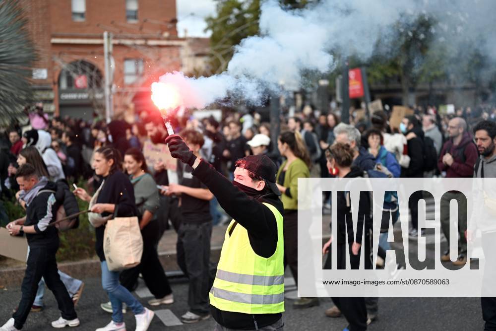 PROTEST ON OCTOBER 24, 2026: CONTEXT—PROTEST AGAINST THE HIGH COST OF LIVING AND IN SUPPORT OF THE HIGH SCHOOL STUDENT MOVEMENT REMY GABALDA MAXPPP 10 24 2026 Several thousand people protested in the streets of Toulouse in support of the high school student movement and to protest the cost of living in France. France, Oct. 24, 2026. Another day of protests this Saturday, and amid fears of renewed violence and looting, restrictions on freedom of movement and assembly have multiplied, drawing sharp criticism from civil liberties groups.