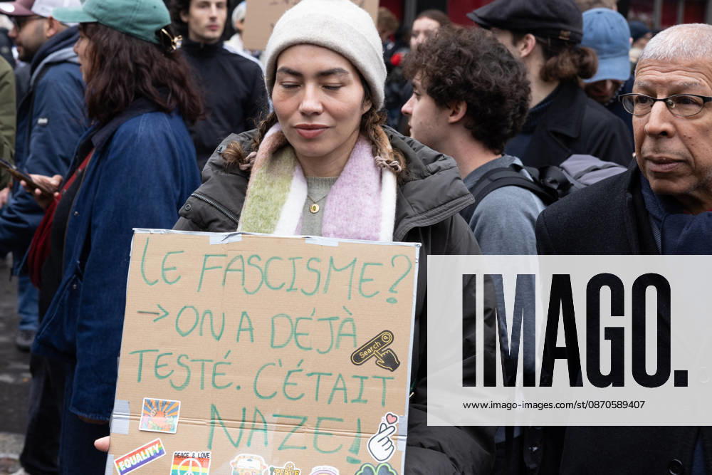 Demonstration on Saturday, October 24, 2026, starting at the Porte d’Italie in Paris. A large-scale rally brought together a massive crowd in the streets of the capital, reflecting strong popular mobilization. The demonstrators set off from the south of Paris, forming a dense procession in an atmosphere of collective mobilization. Frederic Levebvre Bestimage Paris France