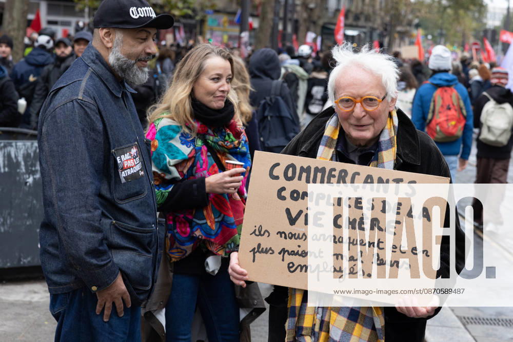 Demonstration on Saturday, October 24, 2026, starting at the Porte d’Italie in Paris. A large-scale rally brought together a massive crowd in the streets of the capital, reflecting strong popular mobilization. The demonstrators set off from the south of Paris, forming a dense procession in an atmosphere of collective mobilization. Frederic Levebvre Bestimage Paris France