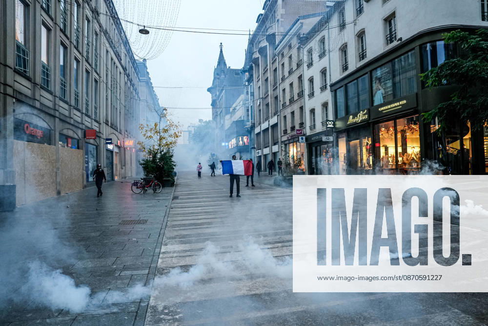 Police intervene in demonstrators amid ongoing protests in Nancy NANCY, FRANCE - OCTOBER 24: Police clash with protesters with water cannons and tear gas during a demonstration amid ongoing social and political tensions in Nancy, France, on October 24, 2026. Muhammed Said Tako Anadolu Nancy France. Editorial use only. Please get in touch for any other usage.
