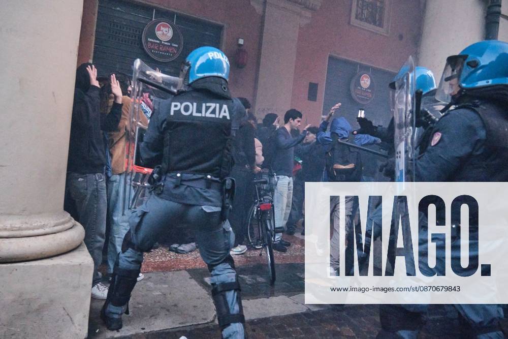 Thousands of people gathered spontaneously in Piazza del Nettuno before setting off in a march through the city centre. Clashes broke out along Via Marconi. Several people were injured, and a young man lost consciousness after being tackled by police. A police water cannon was also used from behind the protesters and hit the ambulance that was assisting the unconscious man. In protest, demonstrators sat down in front of the police line, which, after several minutes, decided to disband its wall of shields. Bologna Italy