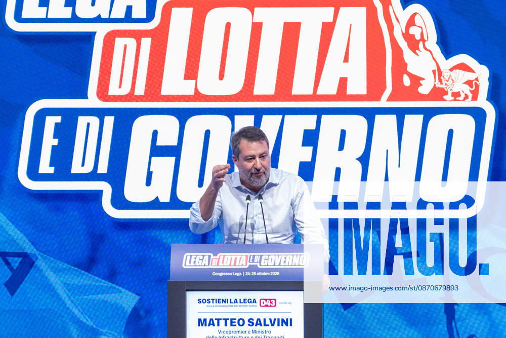 News - Congresso Federale della Lega Milan, Italy, 25 10 2026 Milano Milano Italy