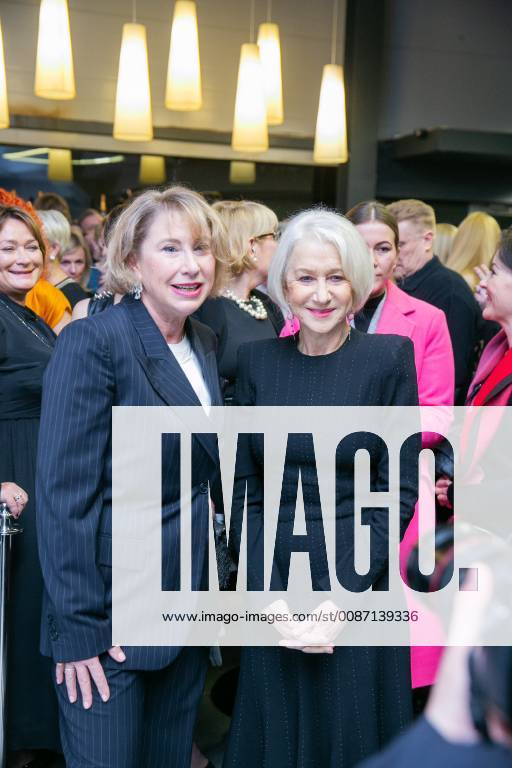 2018-11-28 Vilnius Lithuania. British actress Dame Helen Mirren arrives to Lithuanian designer Juozas Statkevicius fashion show in Vilnius on Wednesday 28 November 2018. Mirren is taking part in filming Sky and HBO drama Catherine the Great about 18th century Russian Empress. LITHUANIA OUT. Vilnius Lithuania