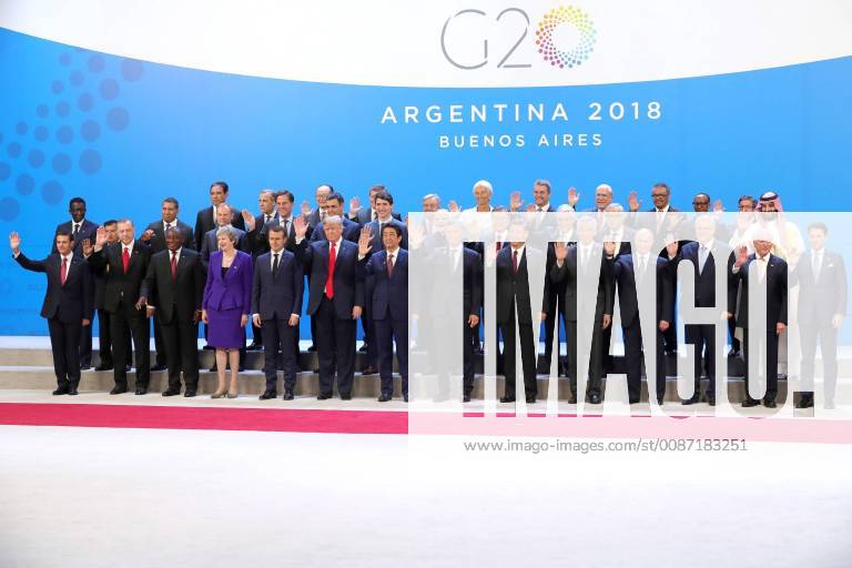 Mexico s President Enrique Pena Nieto, Turkey s President Recep Tayyip Erdogan, South Africa s President Cyril Ramaphosa, UK Prime Minister Theresa May, France s President Emmanuel Macron, US President Donald Trump, Japan s Prime Minister Shinzo Abe, Argentina s President Mauricio Macri, China s President Xi Jinping, Singapore s Prime Minister Lee Hsien Loong, Russia s President Vladimir Putin, Australia s Prime Minister Scott Morrison, Brazil s President Michel Temer, and Italy s Prime Minister Giuseppe Conte (L-R front) pose for a photograph at the 2018 G20 Leaders Summit. Mikhail Metzel TASS TS0995D3