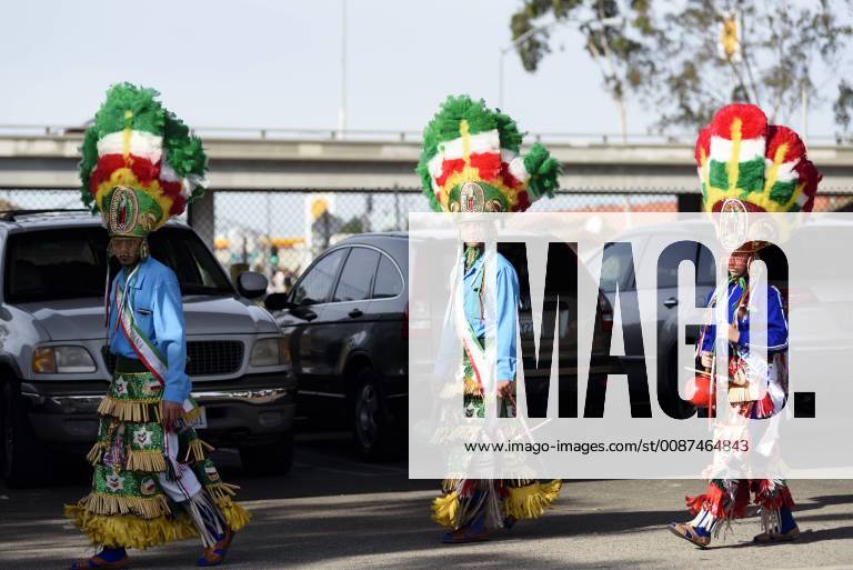 Los Angeles, California, United States - People take part in the 87th Annual Procession in honor of Our Lady of Guadalupe in Los Angeles, California on December 9, 2018. The Catholic procession is the oldest religious procession in Los Angeles and celebrates the apparition of the Virgin Mary in Mexico in 1531. Los Angeles United States - ZUMAn230 20181209_zaa_n230_558